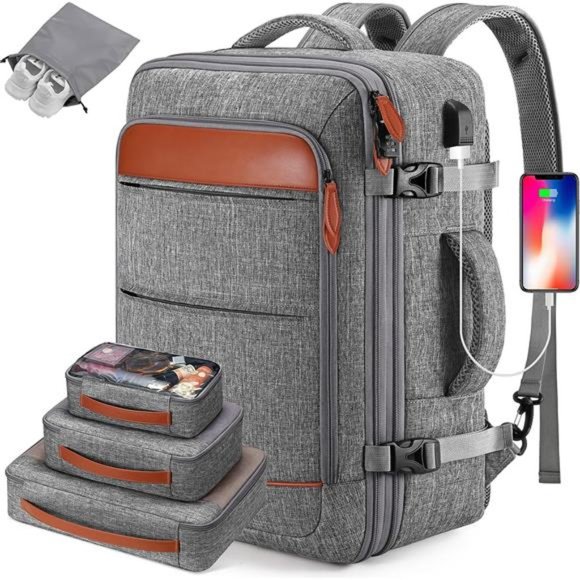 Travel Backpack 42L Carry on Luggage Laptop Backpack for Women Me